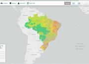 printscreen de painel do adaptabrasil que mostra dados sobre estresse hídrico relacionado à segurança energética no país.