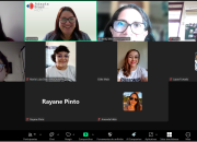 Captura de tela de uma das capacitações online realizadas pelo AdaptaBrasil.